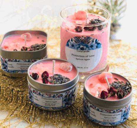 crystal candles gifts for stress