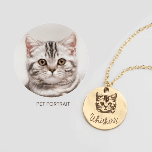 personalized necklace for cat lovers