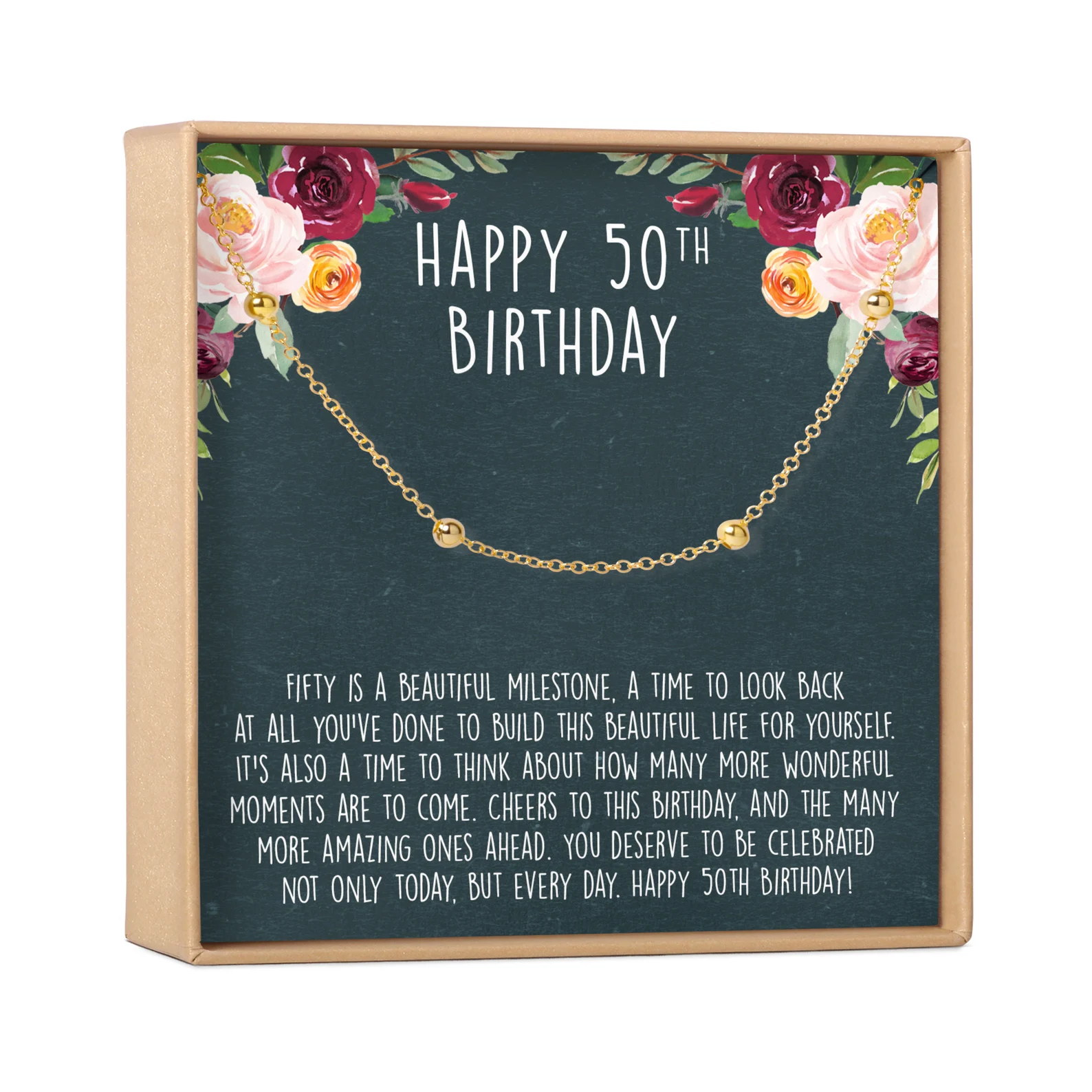 50th Birthday Gift Bracelet