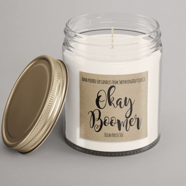 Ok Boomer Candle