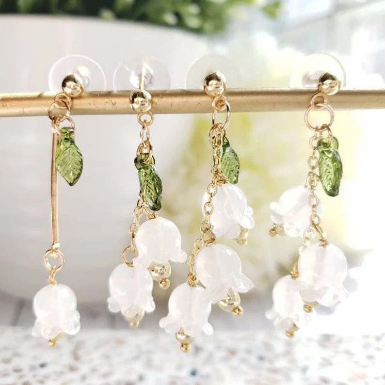 Lily of the Valley Dangle Earrings