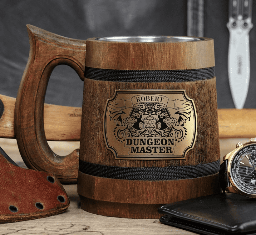 Custom Dungeon Master Beer Mug