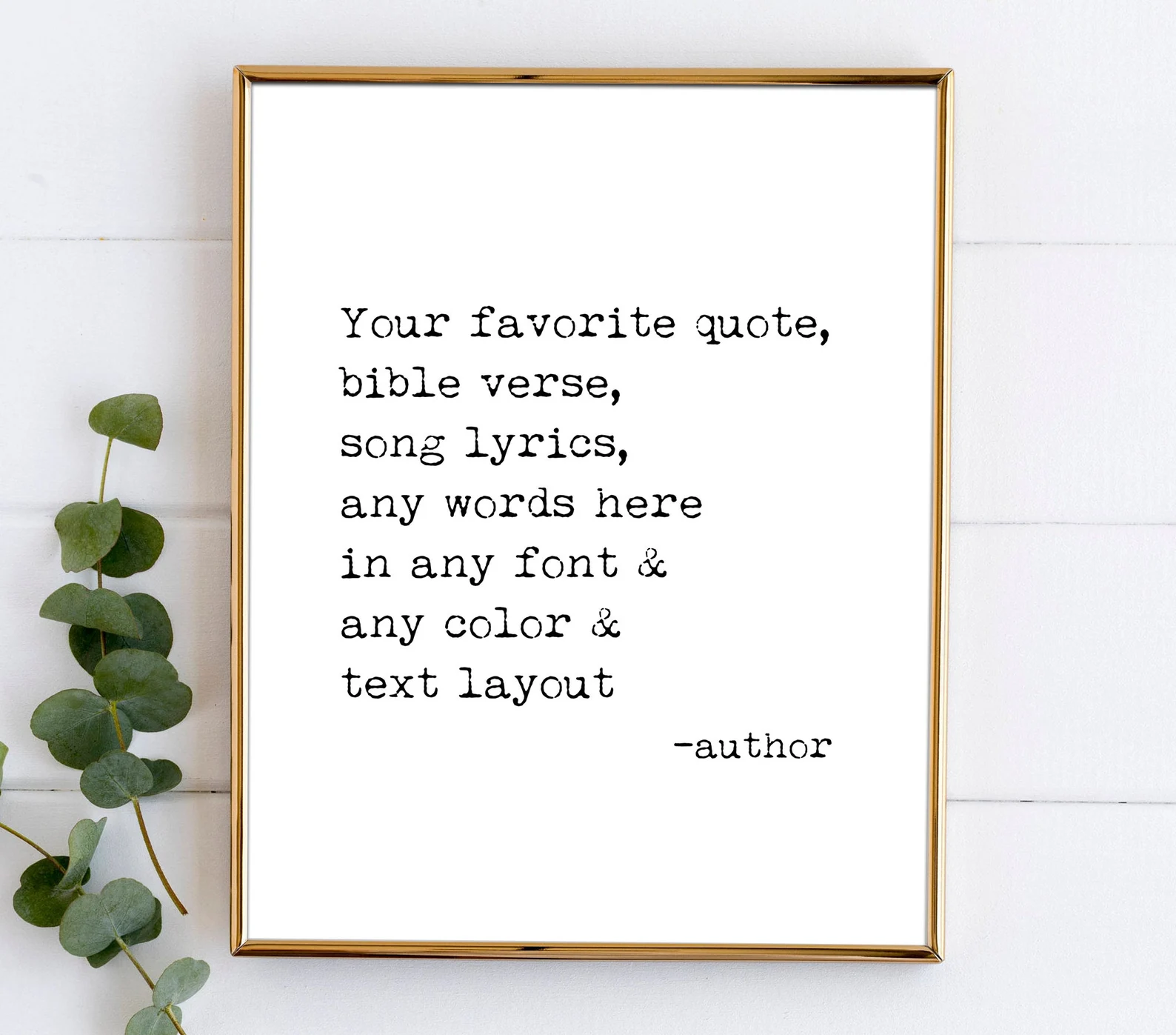 Custom Quote Print