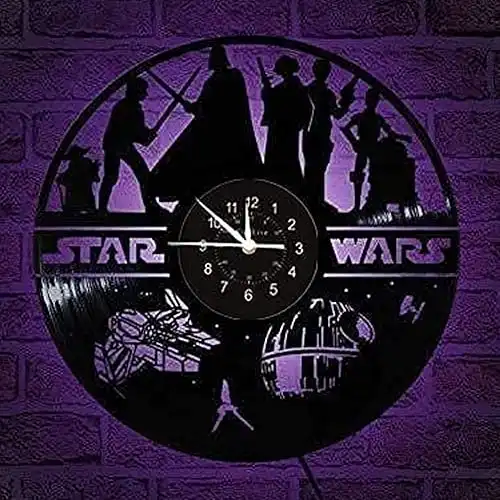 Vinyl Record Star Wars Wall Clock