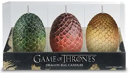 Game of Thrones Sculpted Dragon Egg Candles Set