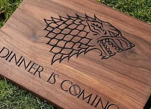 Dinner is Coming Cutting Board