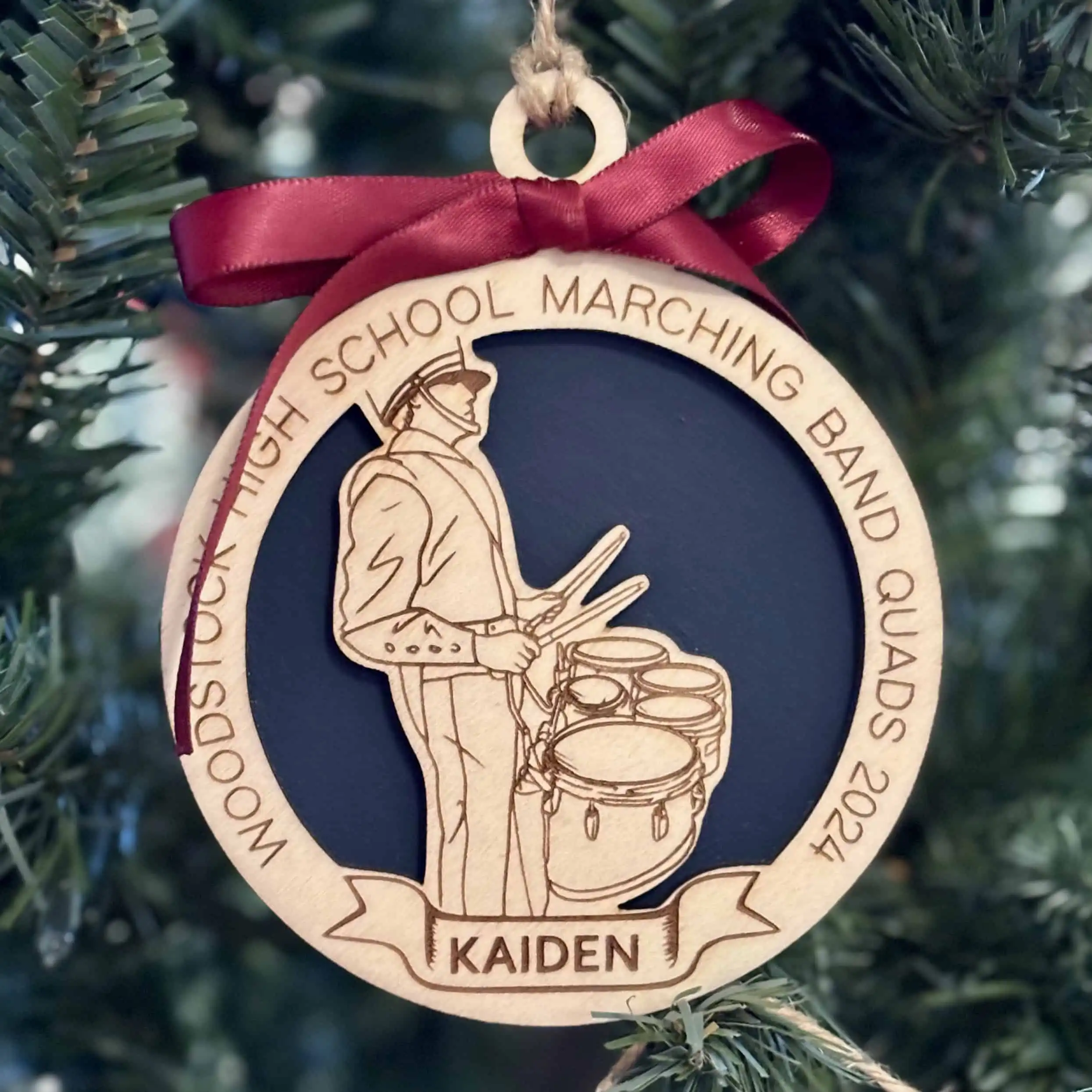 Handmade Wooden Band Member Ornament
