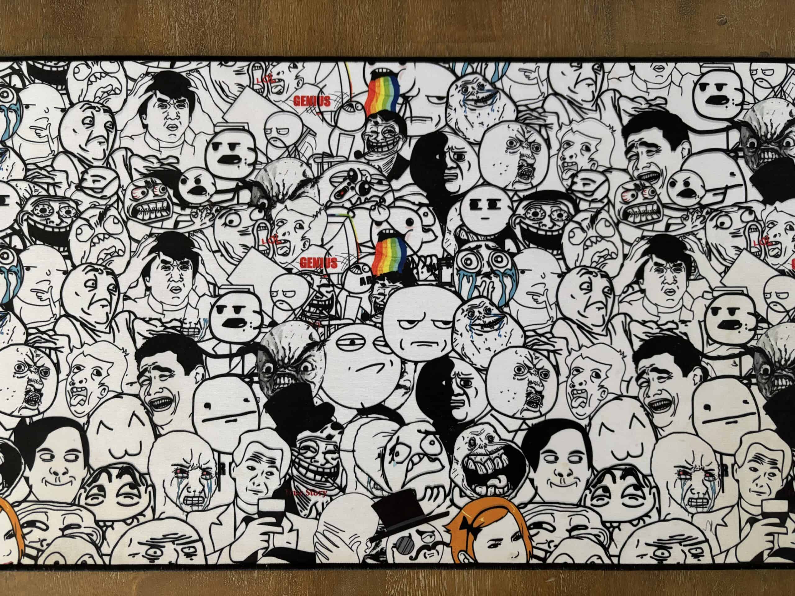 MEME Desk Mats XL 1 #Rage Faces